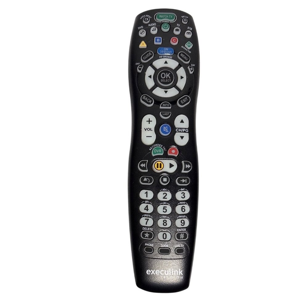 Universal Remote Control Execulink 2025B2-BB Black Made In Vietnam Tested